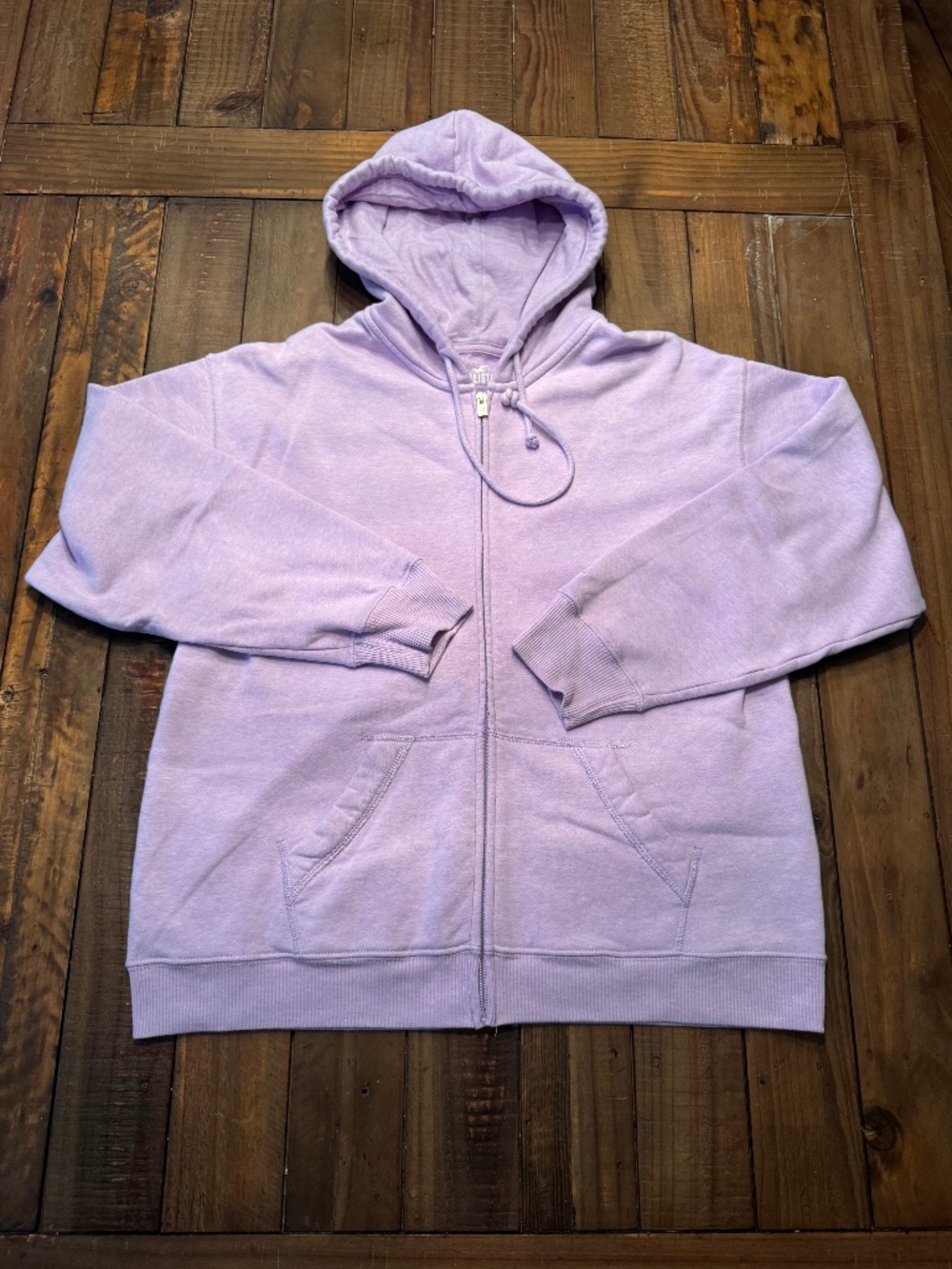 Hollister Lavender Full-Zip Hoodie. Size Small.
